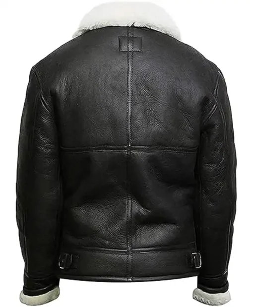 Buy B-3 Flying Aviator Shearling Fur Sheepskin Leather Jacket For Men And Women