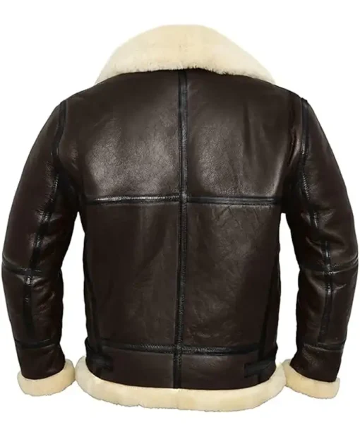 Buy B-3 Shearling Fur Aviator Leather Jacket For Men And Women