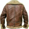 Buy B-3 Shearling Fur Sheepskin Leather Pilot Flying Aviation Jacket For Men And Women