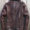 Buy B-3 Sheepskin Leather Shearling Fur Maroon Jacket For Men And Women