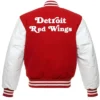 Buy Detroit Red Wings Red And Black Varsity Jacket For Men And Women