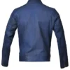 Buy Elite Vintage Café Racer Motorcycle Distressed Blue Leather Jacket For Men And Women