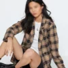 Buy Kristin Kreuk Murder in a Small Town Cassandra Lee Plaid Blazer For Unisex