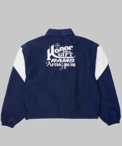 Buy Los Angeles Rams x Honor The Gift Coaches Blue And White Jacket For Unisex