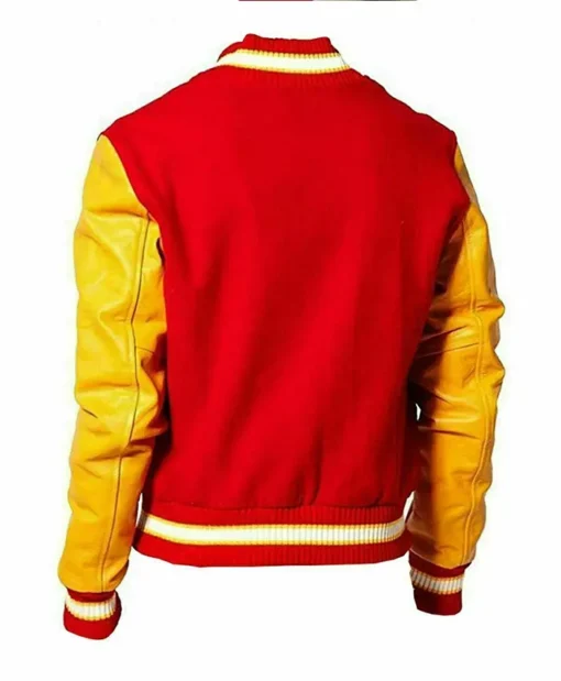 Buy Michael Jackson Thriller Red And Yellow Varsity Jacket