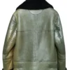 Buy Now B-3 Aviator Dark Green Leather Shearling Fur Jacket For Men And Women