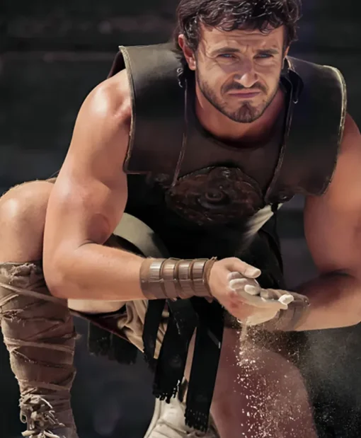 Buy Now Gladiator II 2024 Pedro Pascal Brown Vest For Men And Women