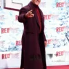Buy Now Red One World Premiere Dwayne Johnson Maroon Wool Coat For Unisex