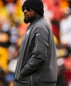 Buy Pittsburgh Steelers 2024 Salute To Service Grey Bomber Jacket For Unisex