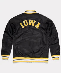 Buy Ralph Iowa Hawkeyes Black And Brown Letterman Varsity Jacket For Men And Women