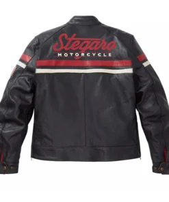 Buy Stegaro Motorcycle Black Leather Jacket For Men And Women