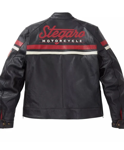 Buy Stegaro Motorcycle Black Leather Jacket For Men And Women