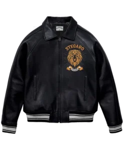 Buy Stegaro Vintage Bomber Black Leather Jacket For Men And Women