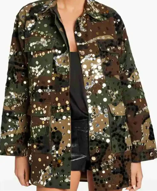 Buy TV-Series The Voice Season 26 Gwen Stefani Embellished Cotton Jacket For Men And Women