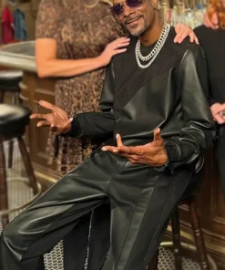 Buy The Voice Season 26 Snoop Dogg Black Leather Tracksuit For Men And Women