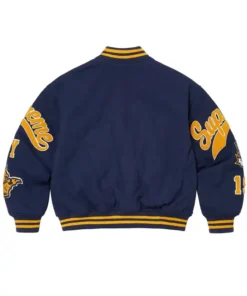 Buy Veritas Blue Letterman Varsity Jacket For Men And Women