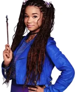 Buy Wizards Beyond Waverly Place Billie Blue Leather Jacket For Unisex