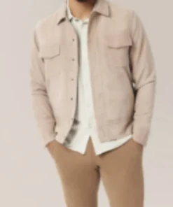 Chance Chancellor The Young and the Restless Conner Floyd Suede Leather Jacket For Sale