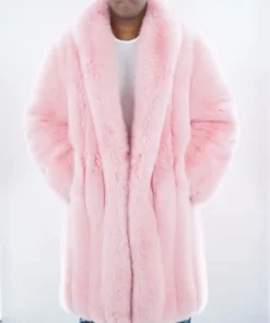 Chinchilla Fur Pink Coat