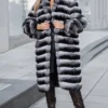 Chinchilla Grey Fur Coat