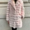 Chinchilla Pink Fur Jacket