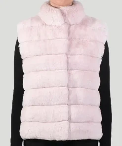 Chinchilla Pink Fur Vest