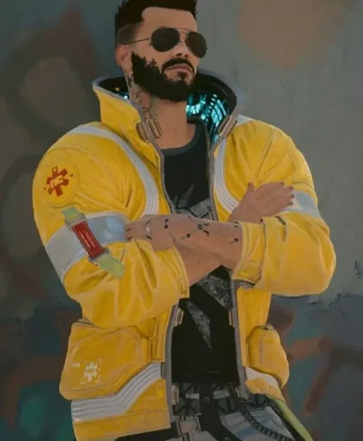 Cyberpunk 2077 David Martinez Edgerunners Yellow Hooded Jacket