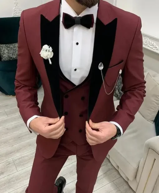 George Trendy Burgundy Suit