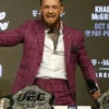 Get Now Conor Mc Gregor Khabib Face Off Purple Checked Suit For Sale