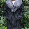 Grey Swakara Persian Lamb Fur Coat