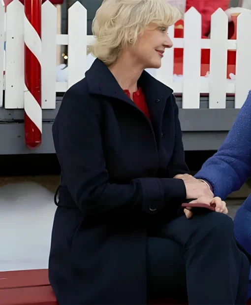 Holiday Mismatch Beth Broderick Black Coat