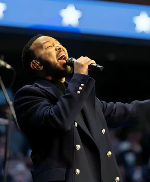John Legend Harris Walz Campaign Rally Coat