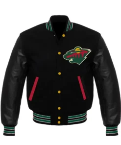 Kelly Minnesota Wild Logo Black Jacket