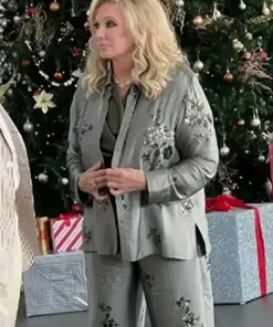 Ladies Of The ’80s A Divas Christmas Morgan Fairchild Grey Suit