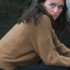 Leah Rilke TV Series Season 2 The Wilds Sarah Pidgeon Brown Wool Cardigan Sweater