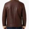 Men B-3 Brown Aviator Shearling Leather Jacket
