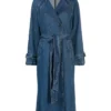 Murder In A Small Town Kristin Kreuk Blue Trench Coat