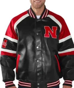 Nebraska Cornhuskers Defense Letterman Varsity Jacket