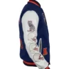 Shop New England Patriots Blue And White Varsity Jacket