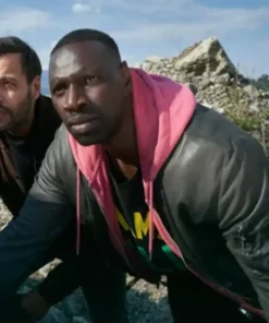 Ousmane Diakhité The Takedown Pink Fleece Hoodie