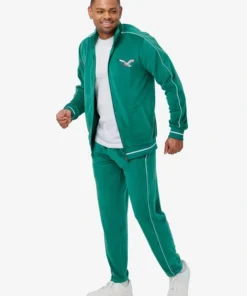 Philadelphia Eagles Velour Green Tracksuit