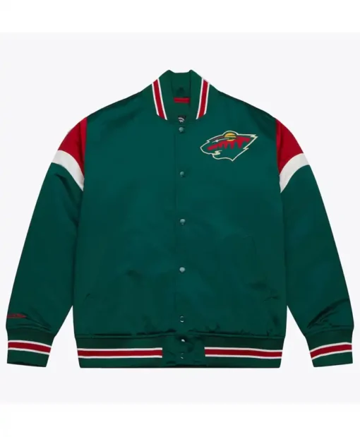 Pike Minnesota Wild Green Varsity Jacket