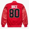 San Francisco Jerry Rice GOAT Varsity Jacket