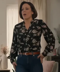 Santa Tell Me Erin Krakow Black Printed Shirt