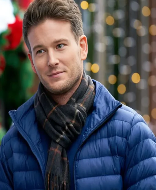 Shane Harrison TV-Movie Holiday Mismatch Jon Mclaren Blue Puffer Jacket For Unisex
