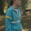 Stranger Things Sadie Sink Shirt Style Cotton Blue Jacket