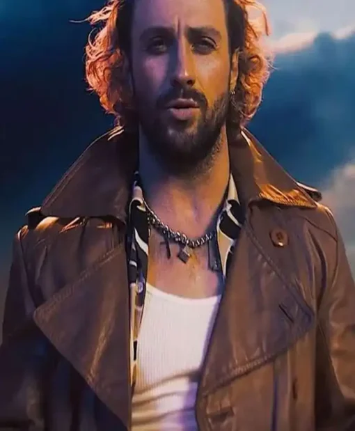 The Fall Guy 2024 Tom Ryder Leather Brown Coat