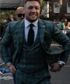 The Notorious Conor Mc Gregor Checked Green Suit