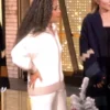 The View Sunny Hostin Contrast Trim Zip Fur Jacket