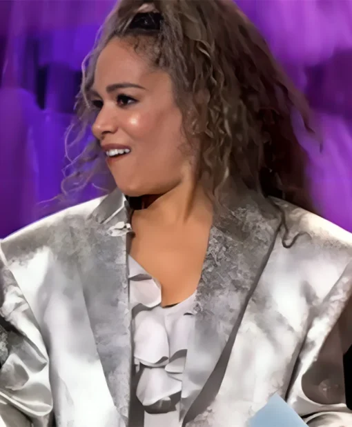 The View Sunny Hostin Silver Metallic Blazer